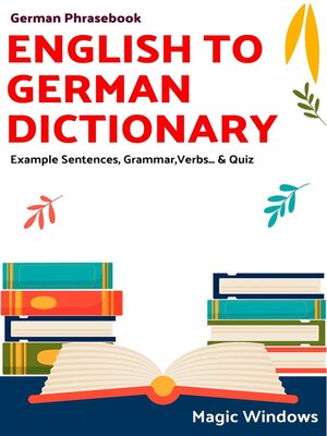 cover image of English to German Dictionary
